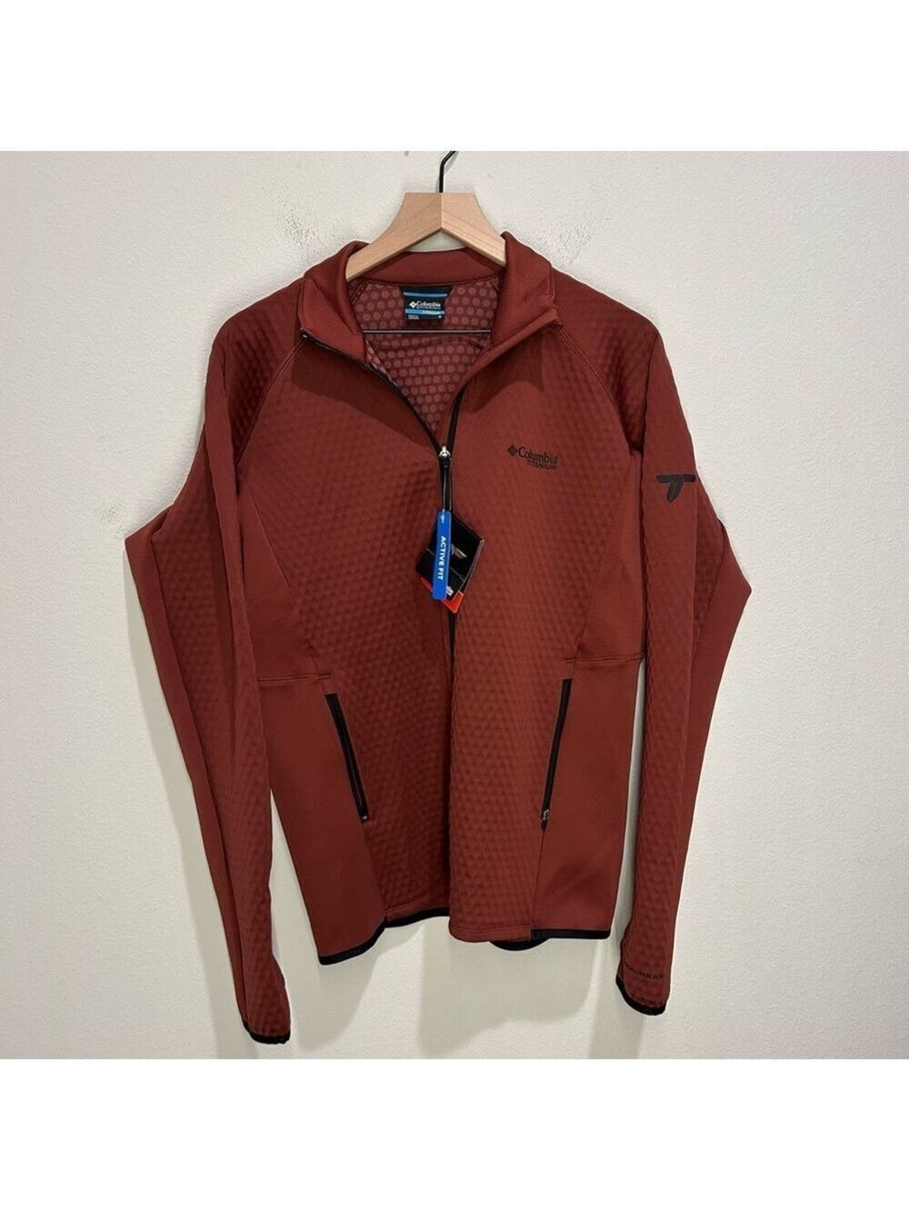 Columbia Titanium Crystal Leaf Jacket – Men’s Small – Omni‑Heat Helix – NWT